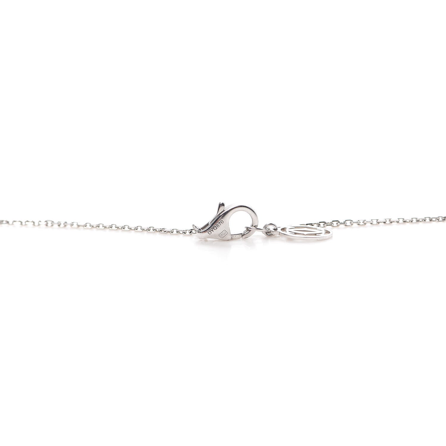 Cartier 18K White Gold Diamond XS D'Amour Pendant Necklace 5 of 5