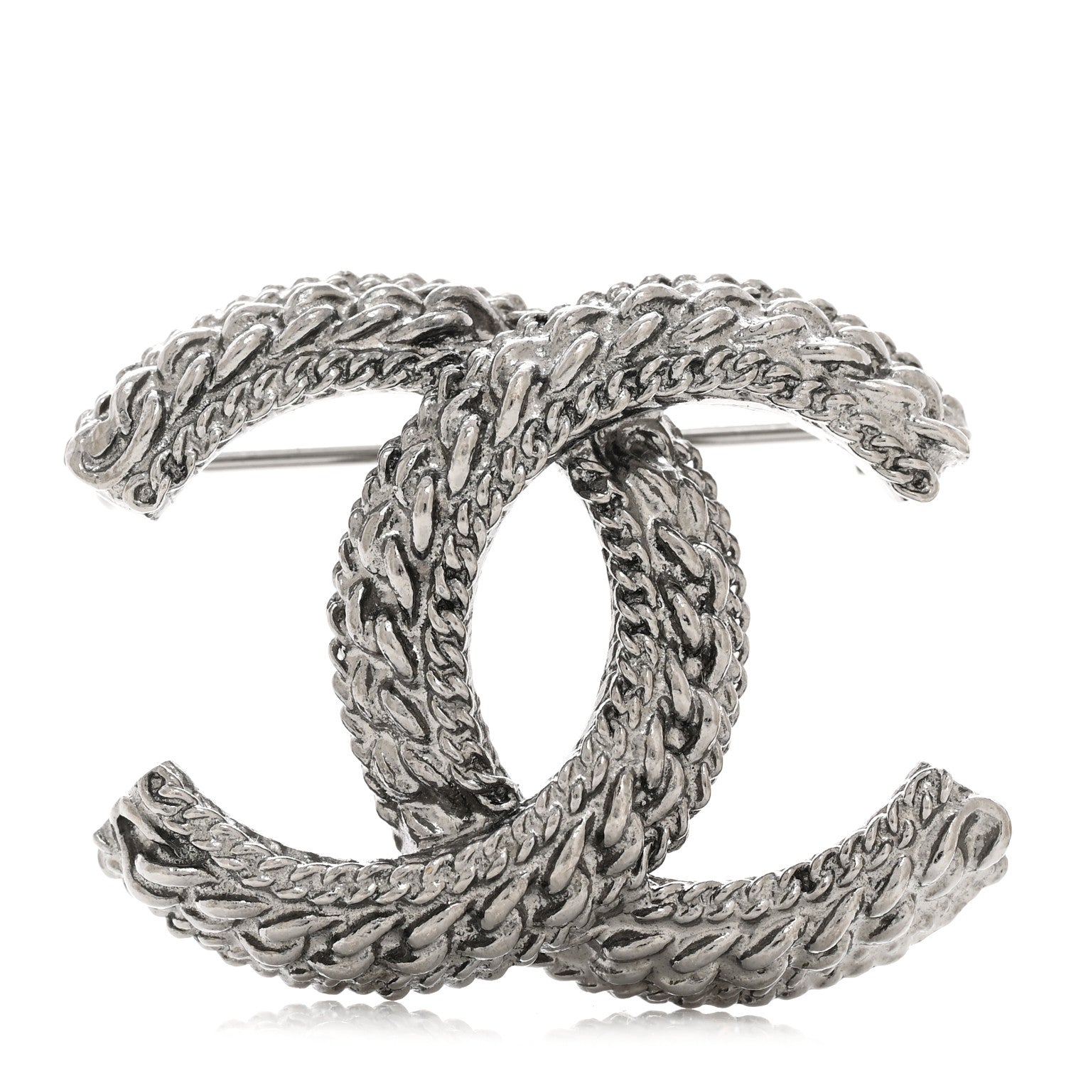 Chanel Ruthenium Chain CC Brooch 1 of 3