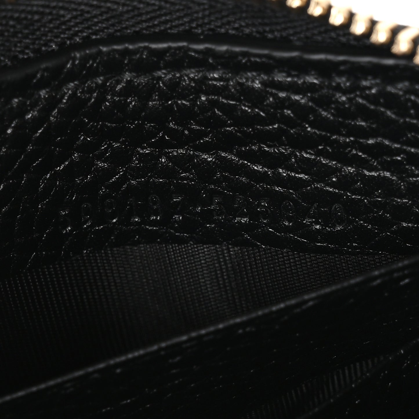 Pebbled Calfskin Soho Zip Around Wallet Black