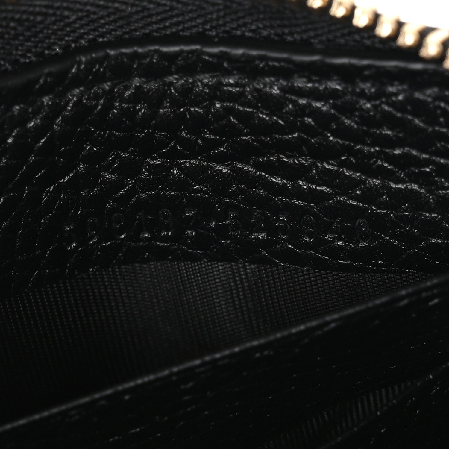 Gucci Pebbled Calfskin Soho Zip Around Wallet Black 7 of 8