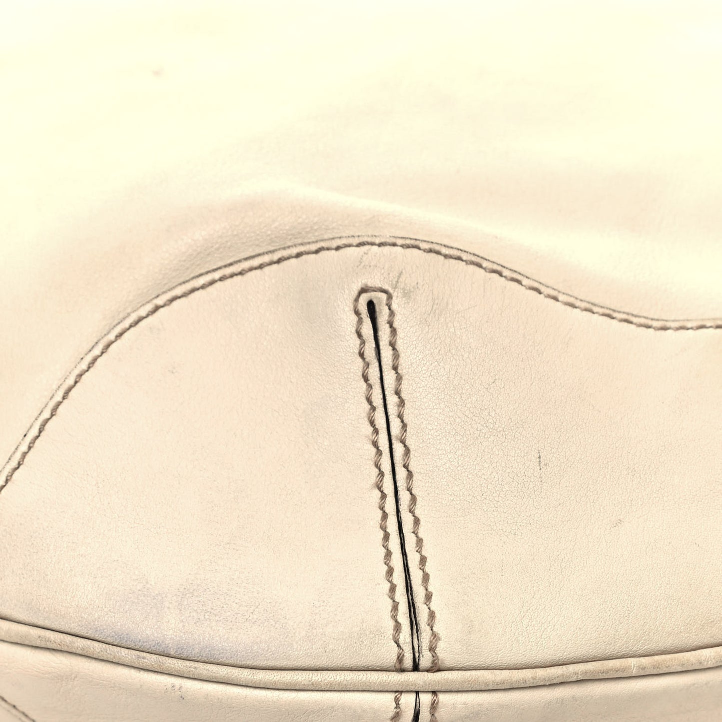 Calfskin Peggy Bamboo Top Handle Hobo Ivory