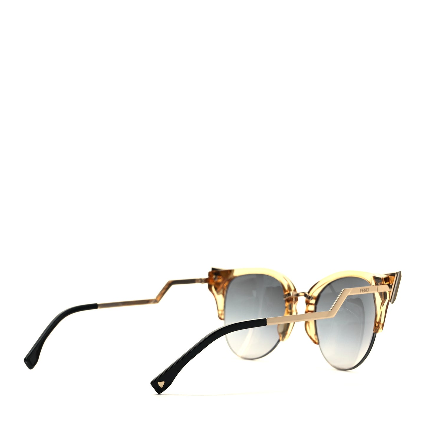 Metal Iridia Cat Eye Sunglasses FF 0041/S Gold
