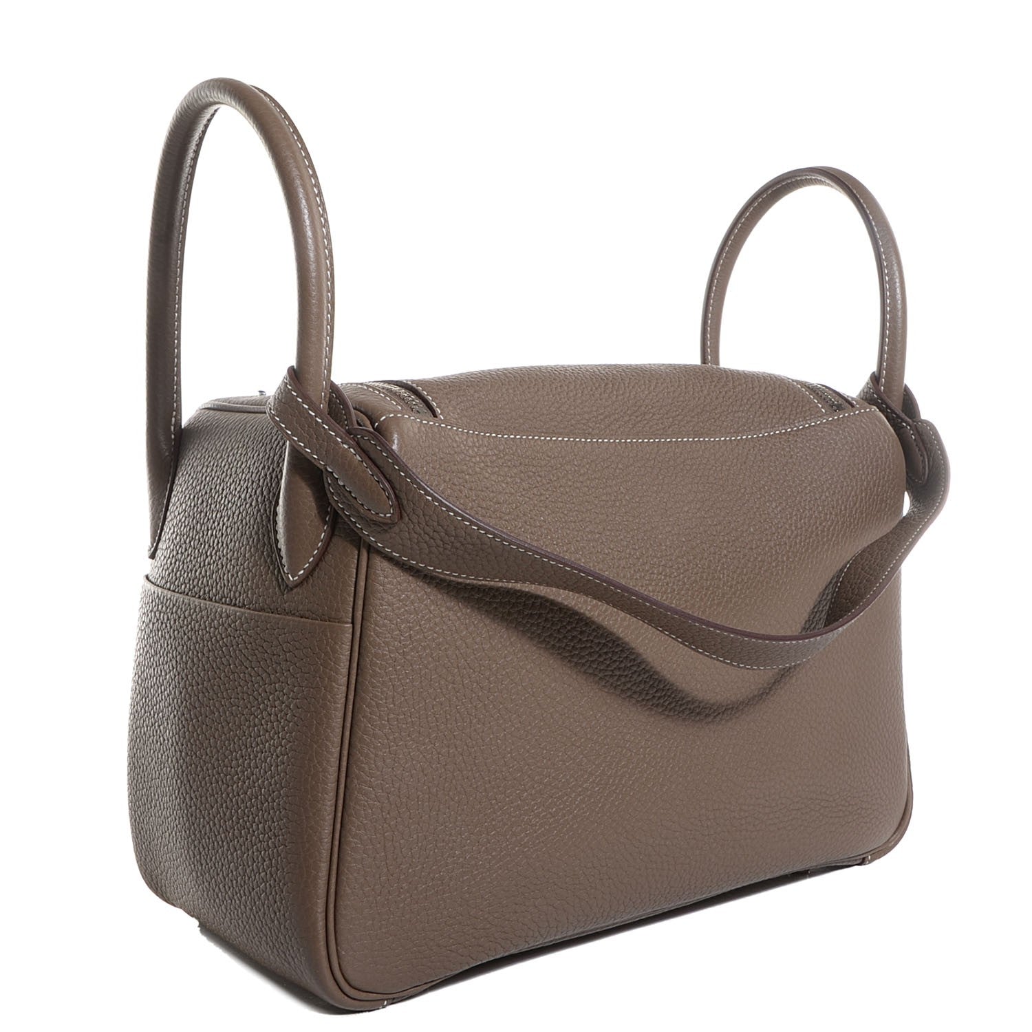 Hermes Taurillon Clemence Lindy 30 Etoupe 3 of 14