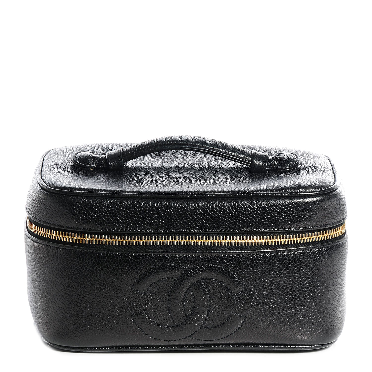 Chanel Caviar Vanity Cosmetic Case Black 1 of 8