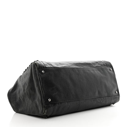 Chanel Glazed Calfskin East West Modern Chain Tote Black 4 of 22