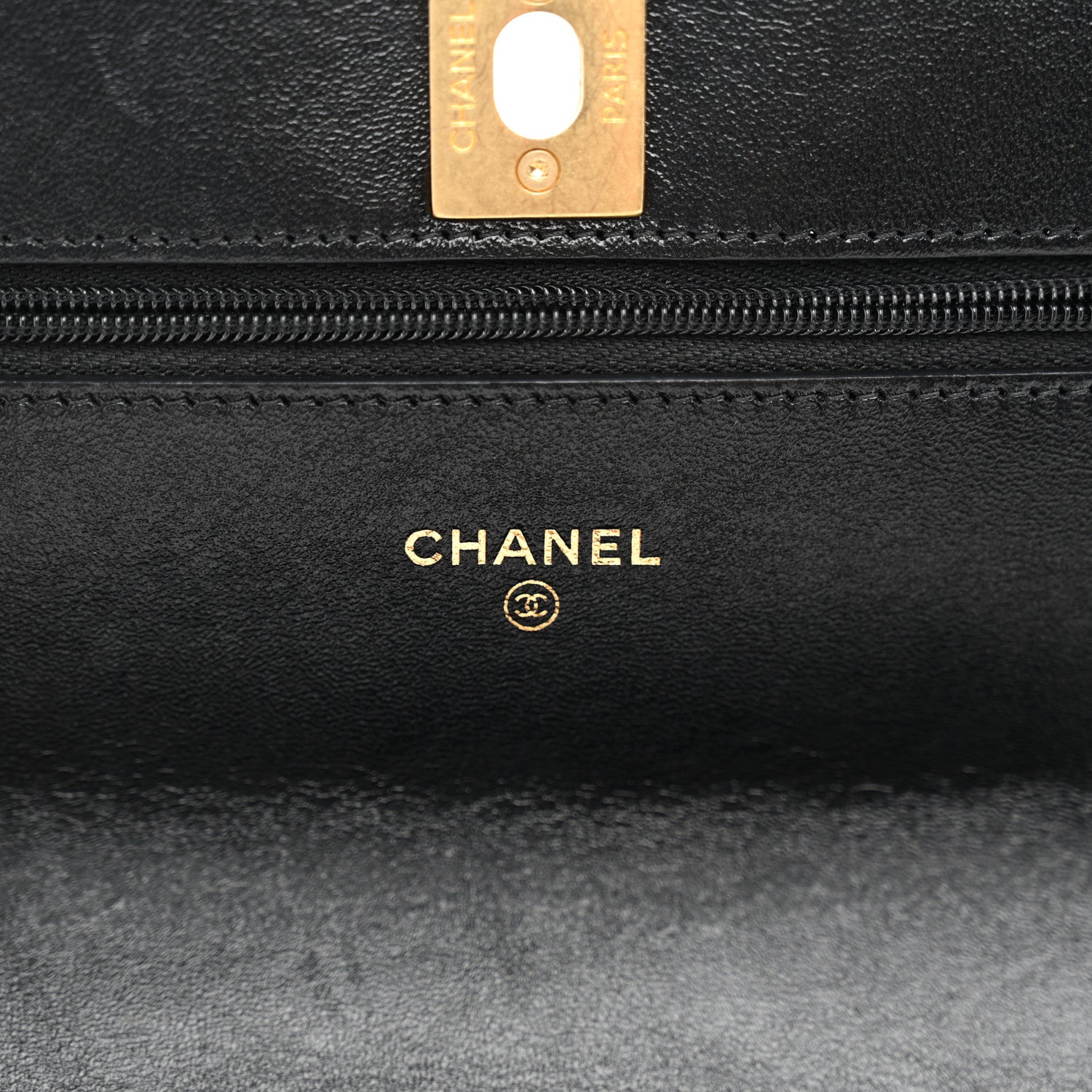 Chanel Lambskin Quilted Sweetheart Wallet On Chain WOC Black 6 of 14