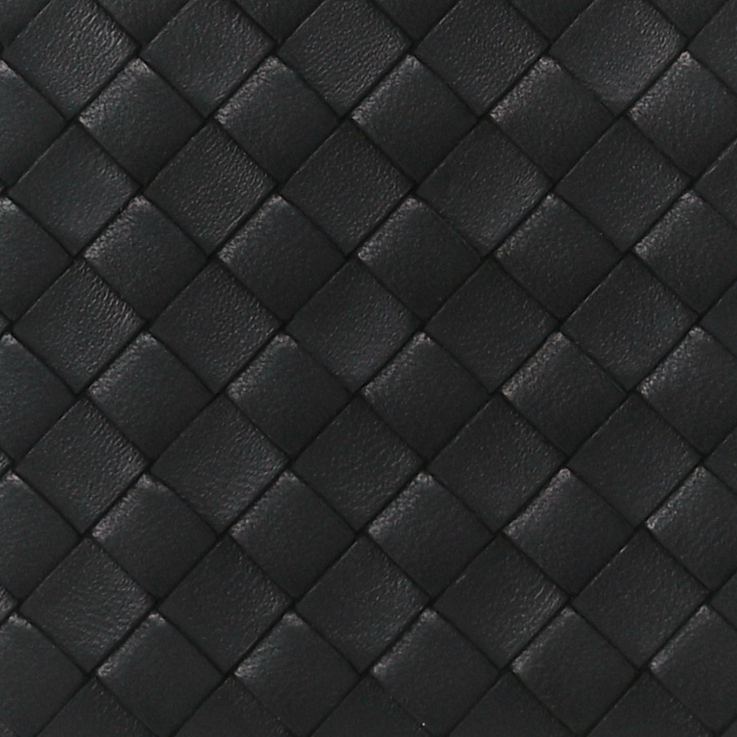 Nappa Intrecciato Zip Around Wallet Black