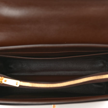 Celine Satinated Calfskin Medium 16 Top Handle Bag Brown 5 of 13