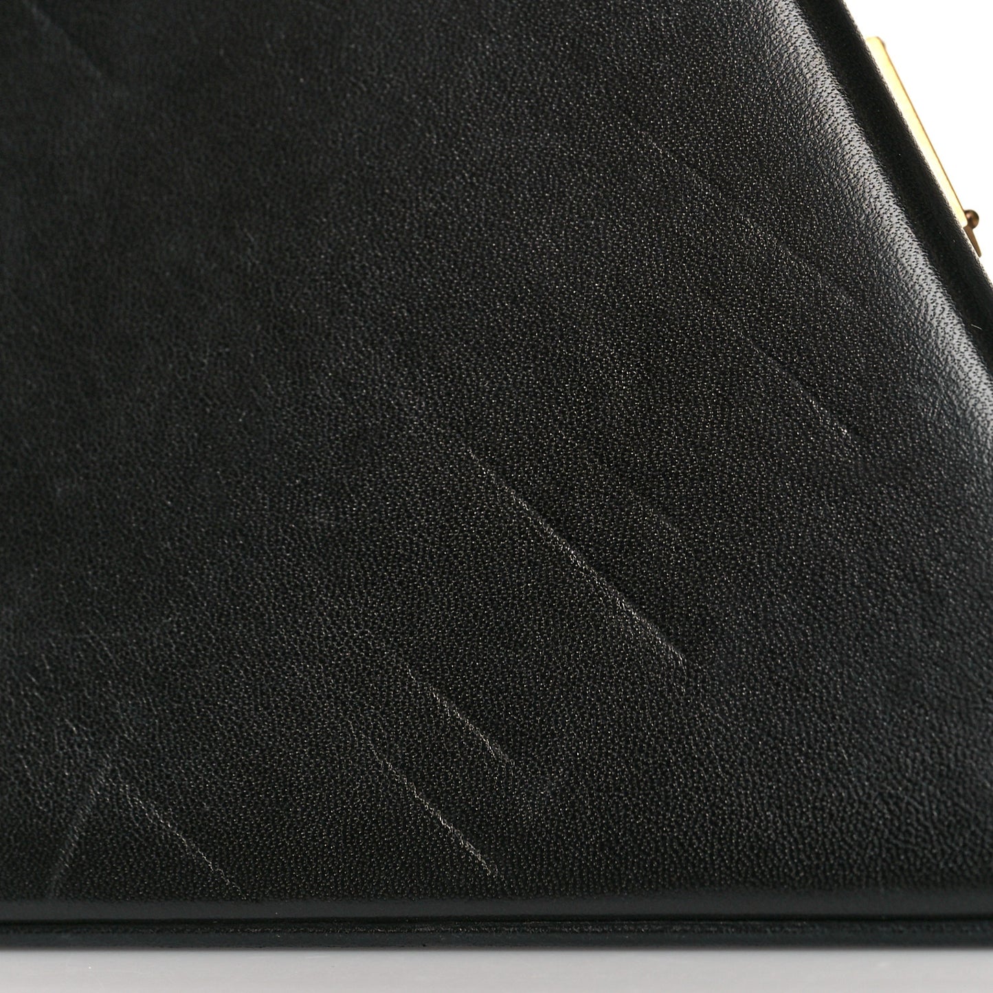 Lambskin Pyramid Clutch Black