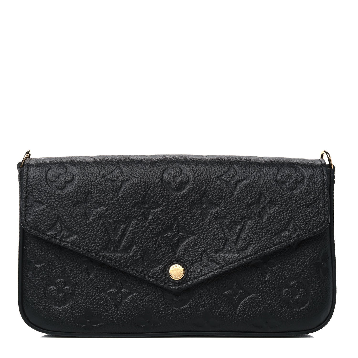 Louis Vuitton Empreinte Pochette Felicie Chain Wallet Black 1 of 4
