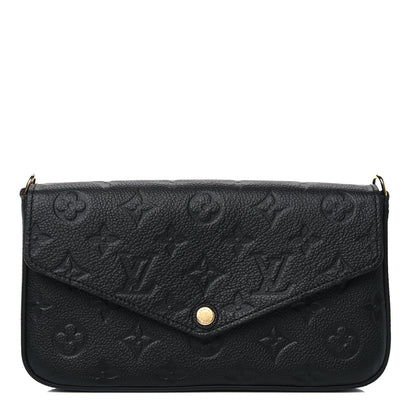 Louis Vuitton Empreinte Pochette Felicie Chain Wallet Black 1 of 4