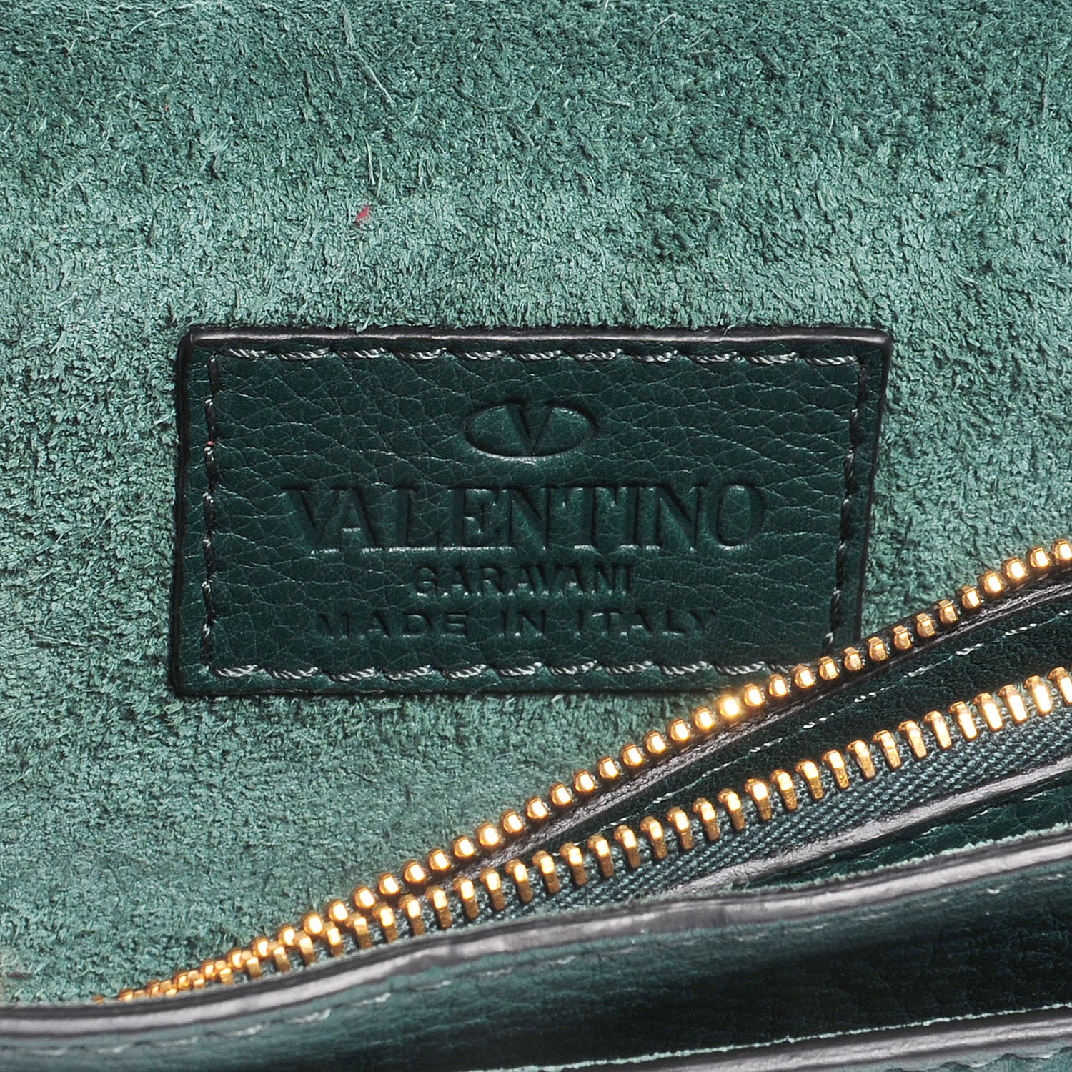 Valentino Garavani Grained Calfskin Mini C Rockee Scarab Fringe Shoulder Bag Light Emerald 7 of 9