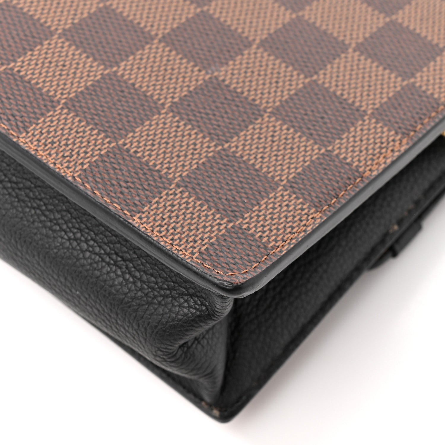 Louis Vuitton Damier Ebene Vavin Chain Wallet Black 9 of 11