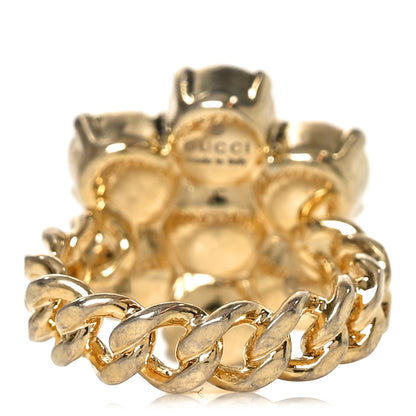 Gucci Metal Pearl Double G Ring S 52 6 Gold 3 of 4