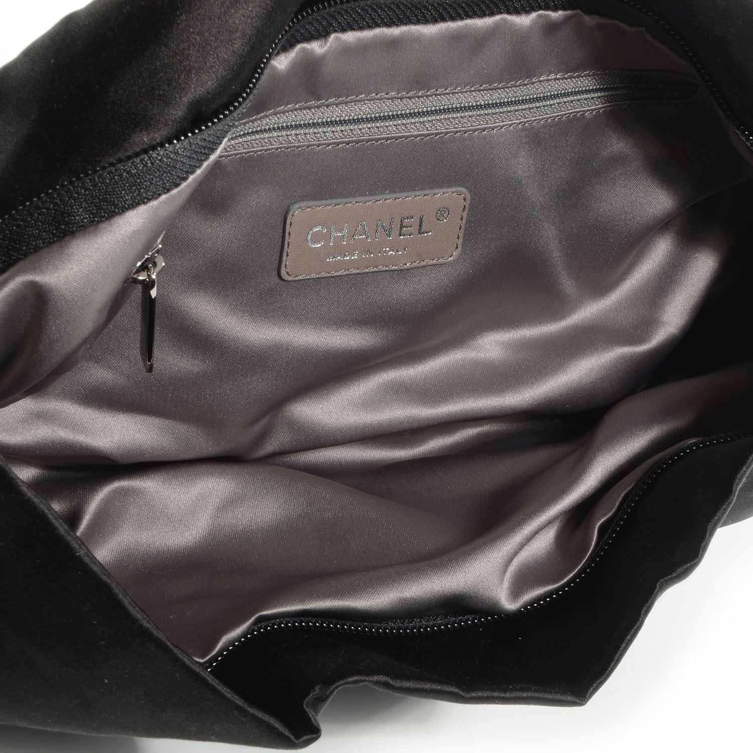Chanel Satin Large Bow Bag Black 5 of 8