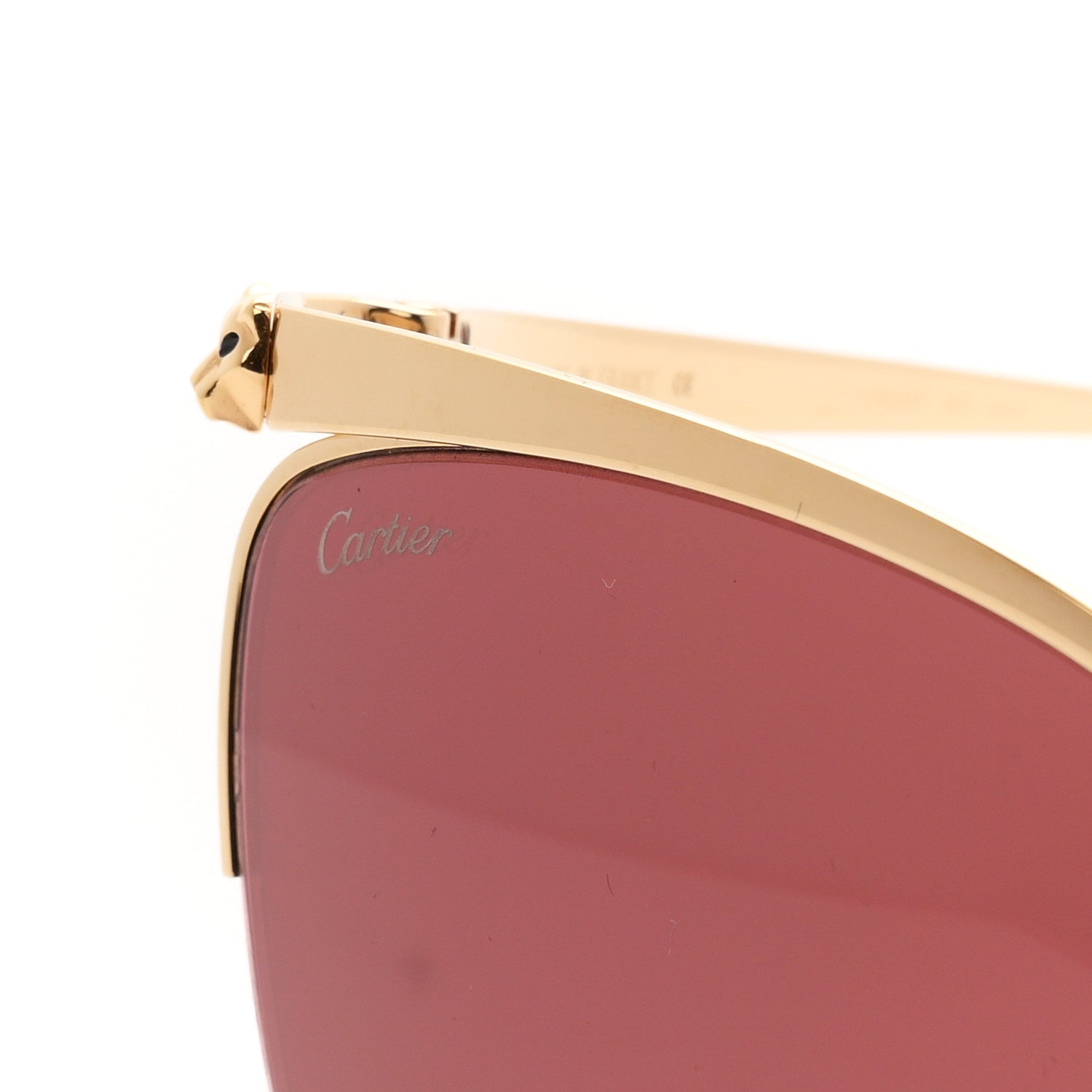 Cartier Panthere de Cartier Sunglasses CT0124S Gold 7 of 7
