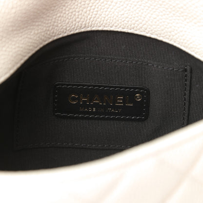 Chanel Caviar Quilted Mini Chain Soul Flap White 6 of 12