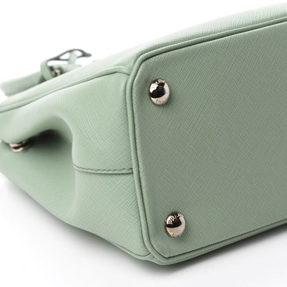 Prada Saffiano Lux Small Galleria Double Zip Tote Acquamarina 6 of 10