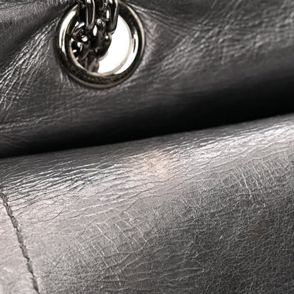 Chanel Metallic Aged Calfskin Quilted 2.55 Reissue 227 Flap Dark Silver 16 of 16