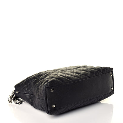 Chanel Caviar Quilted French Riviera Hobo Black 5 of 10