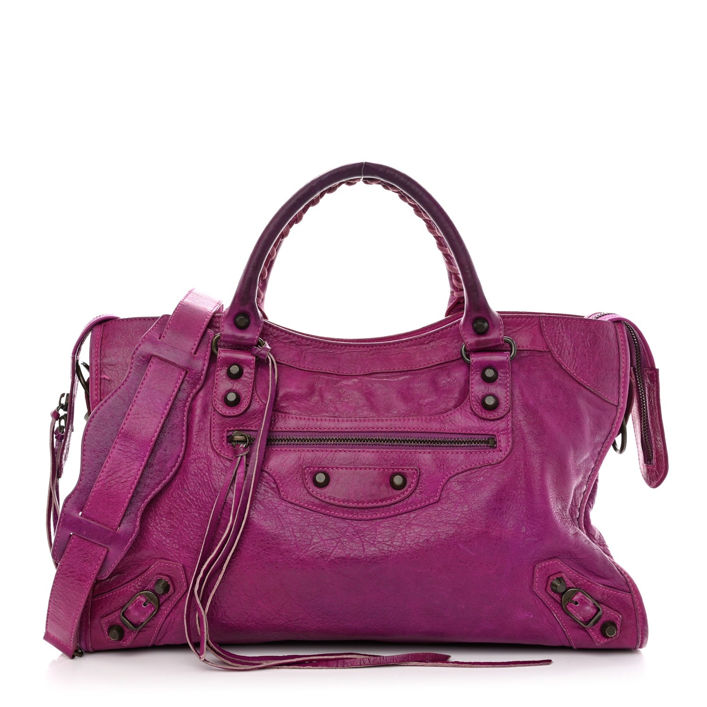 BALENCIAGA Agneau Classic Hardware City Magenta