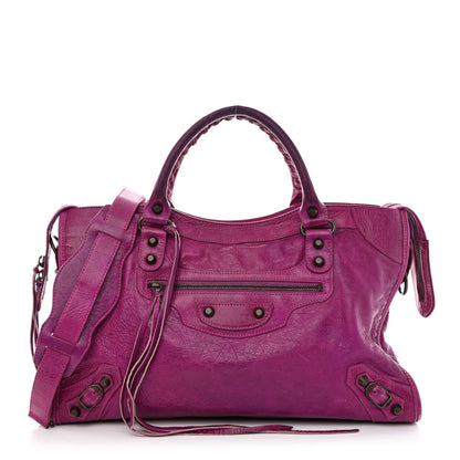 Louis Vuitton BALENCIAGA Agneau Classic Hardware City Magenta 1 of 14