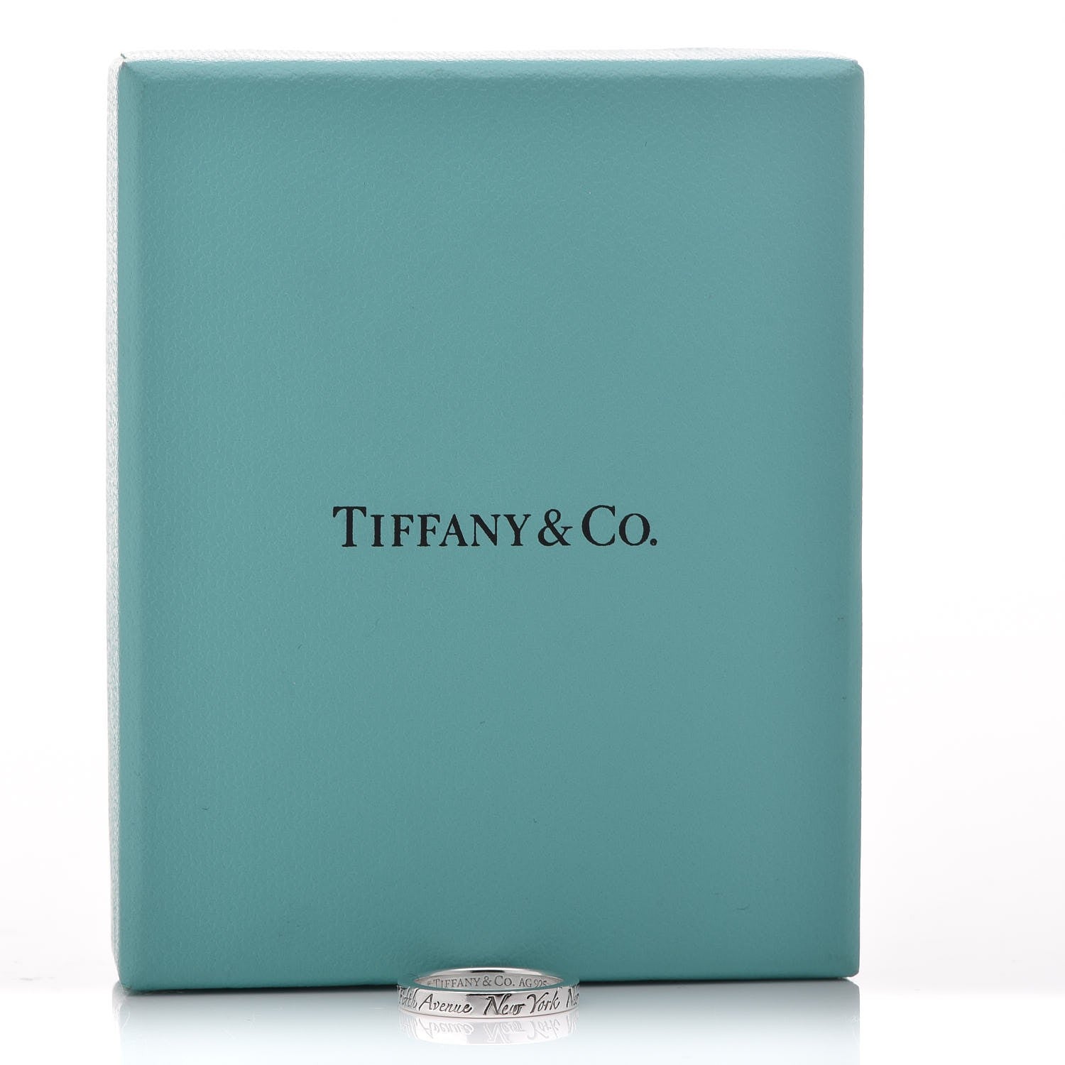 Tiffany Sterling Silver Notes Narrow Ring 48 4.25 8 of 8
