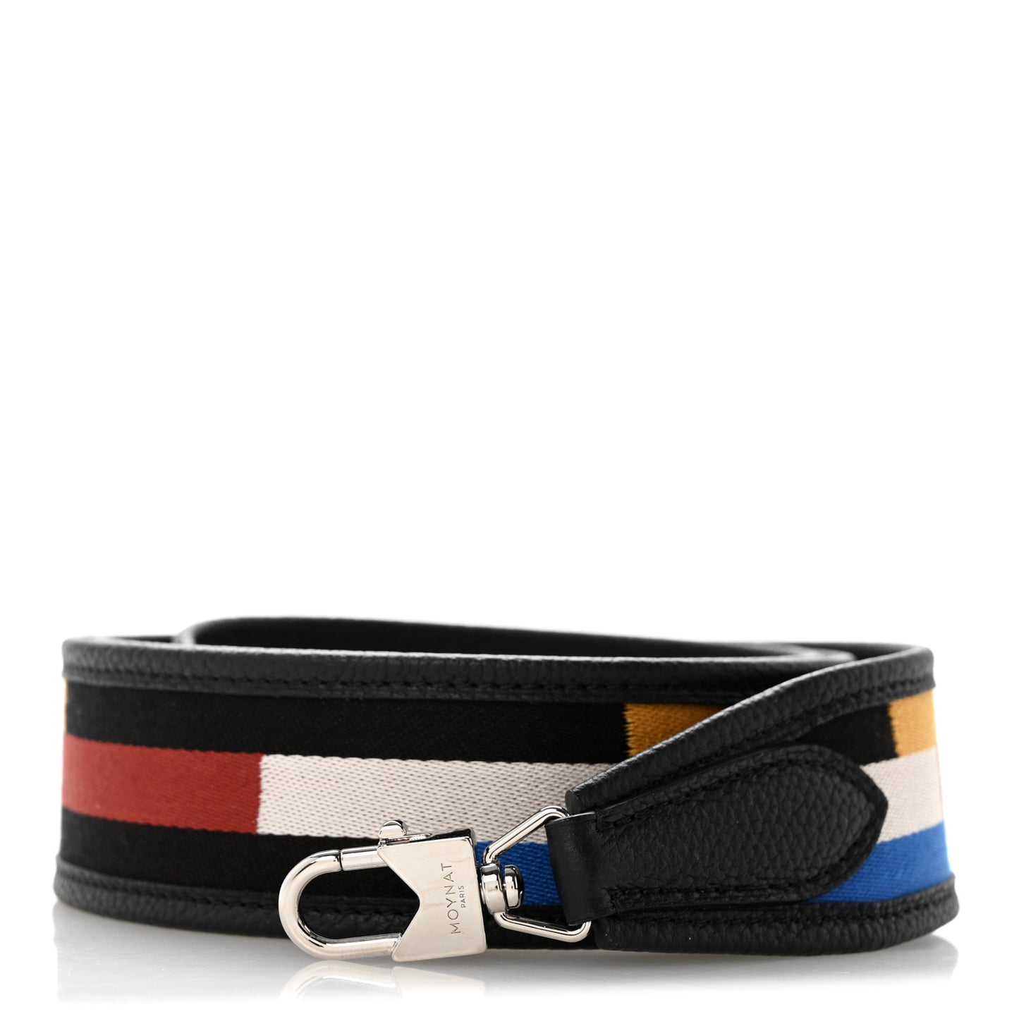 Canvas Calfskin Across Strap Black Multicolor Black Multicolor
