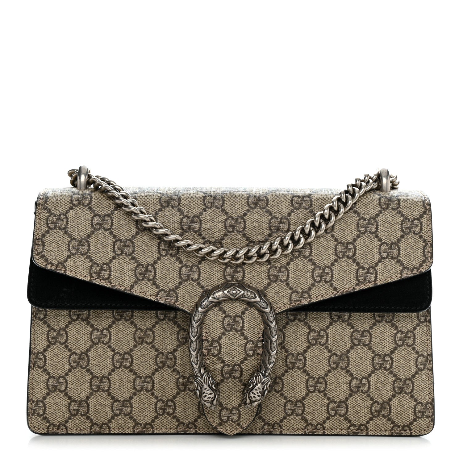 Gucci GG Supreme Monogram Small Dionysus Shoulder Bag Black 1 of 13