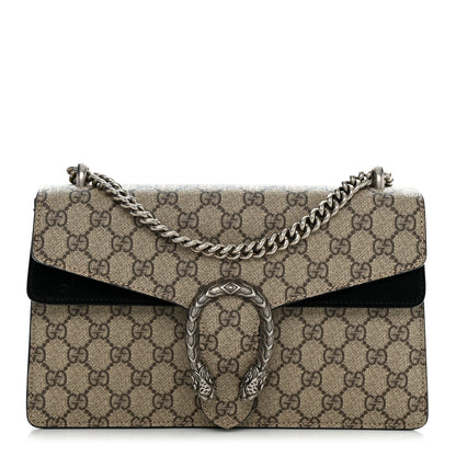 Gucci GG Supreme Monogram Small Dionysus Shoulder Bag Black 1 of 13