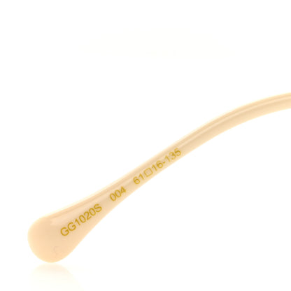 Gucci Horsebit Square Frame Sunglasses GG1020S Gold 6 of 7