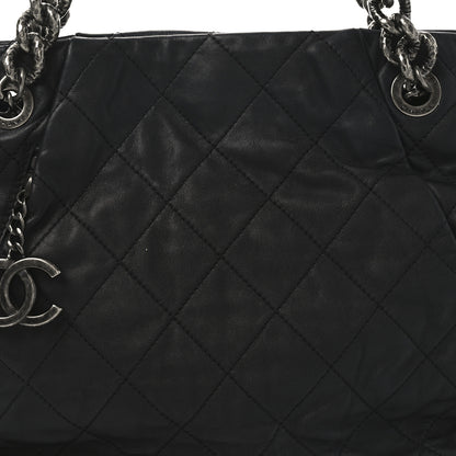 Chanel Calfskin Quilted Large Coco Pleats Tote Black 8 of 10