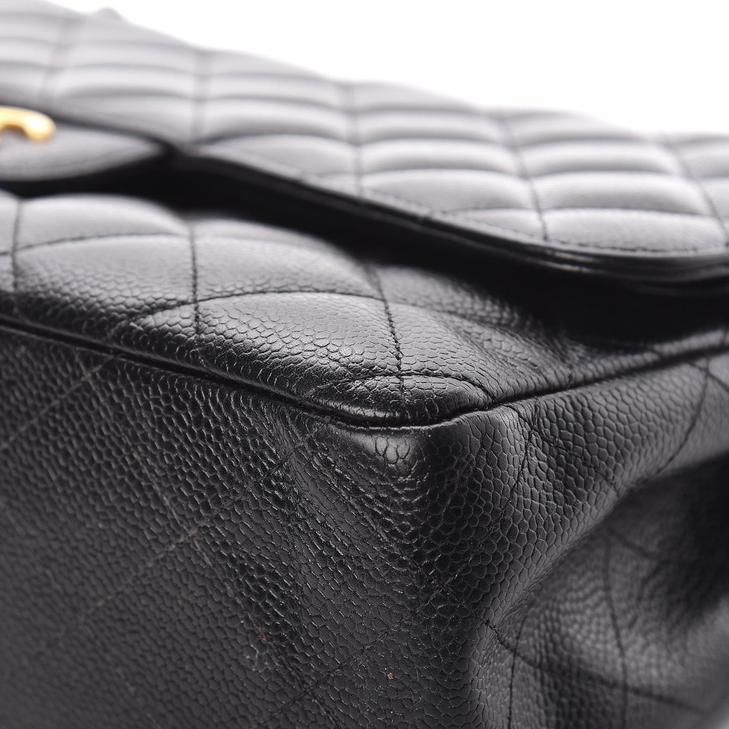 Chanel Caviar Quilted Jumbo Double Flap Black 9 of 24