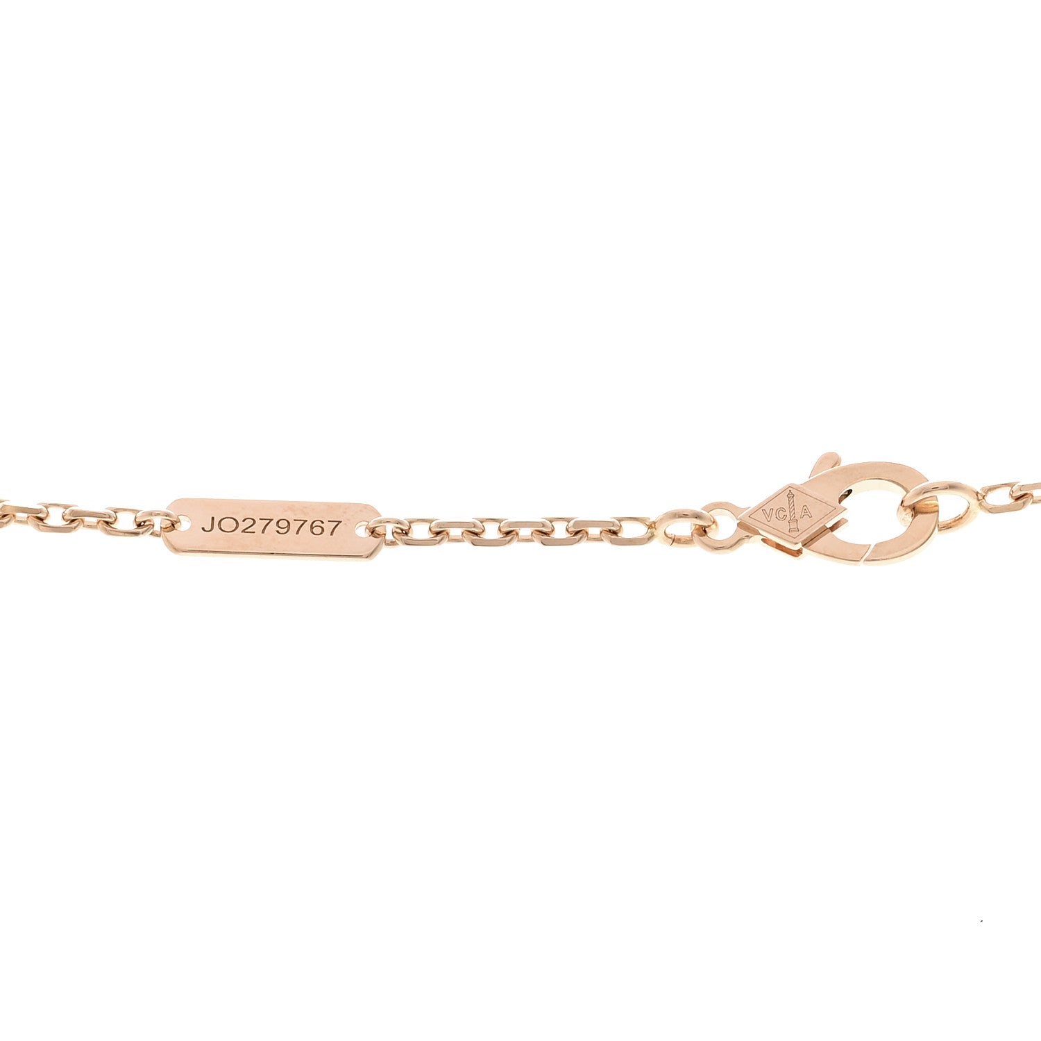 Van Cleef & Arpels 18K Rose Gold Diamond Small Frivole Pendant Necklace 4 of 5