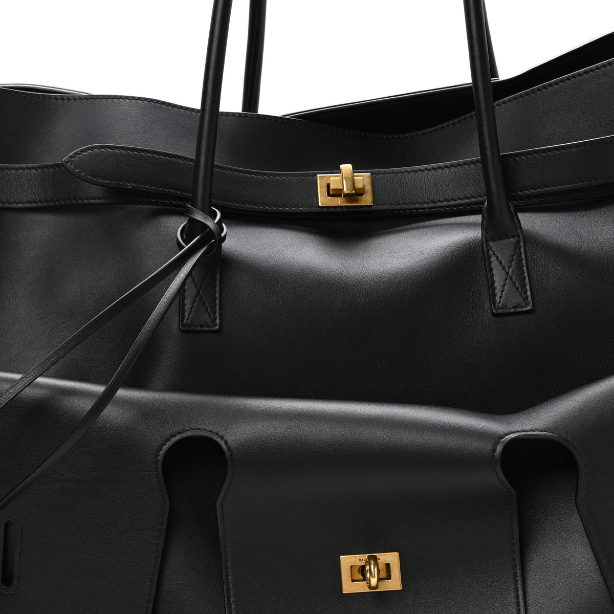 Smooth Calfskin XL Bel Air Carry All Bag Black