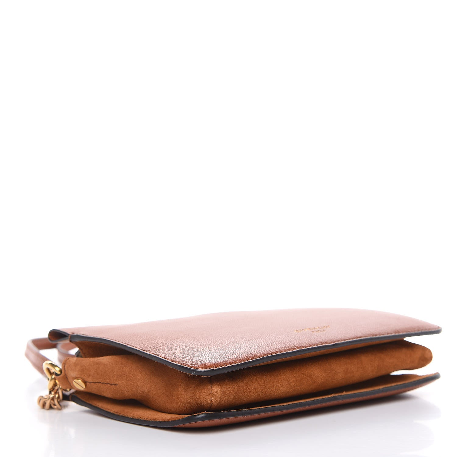 Givenchy Goatskin Suede Cross 3 Crossbody Bag Chestnut 4 of 12