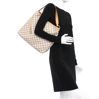 Louis Vuitton Damier Azur Delightful MM Pink 2 of 10