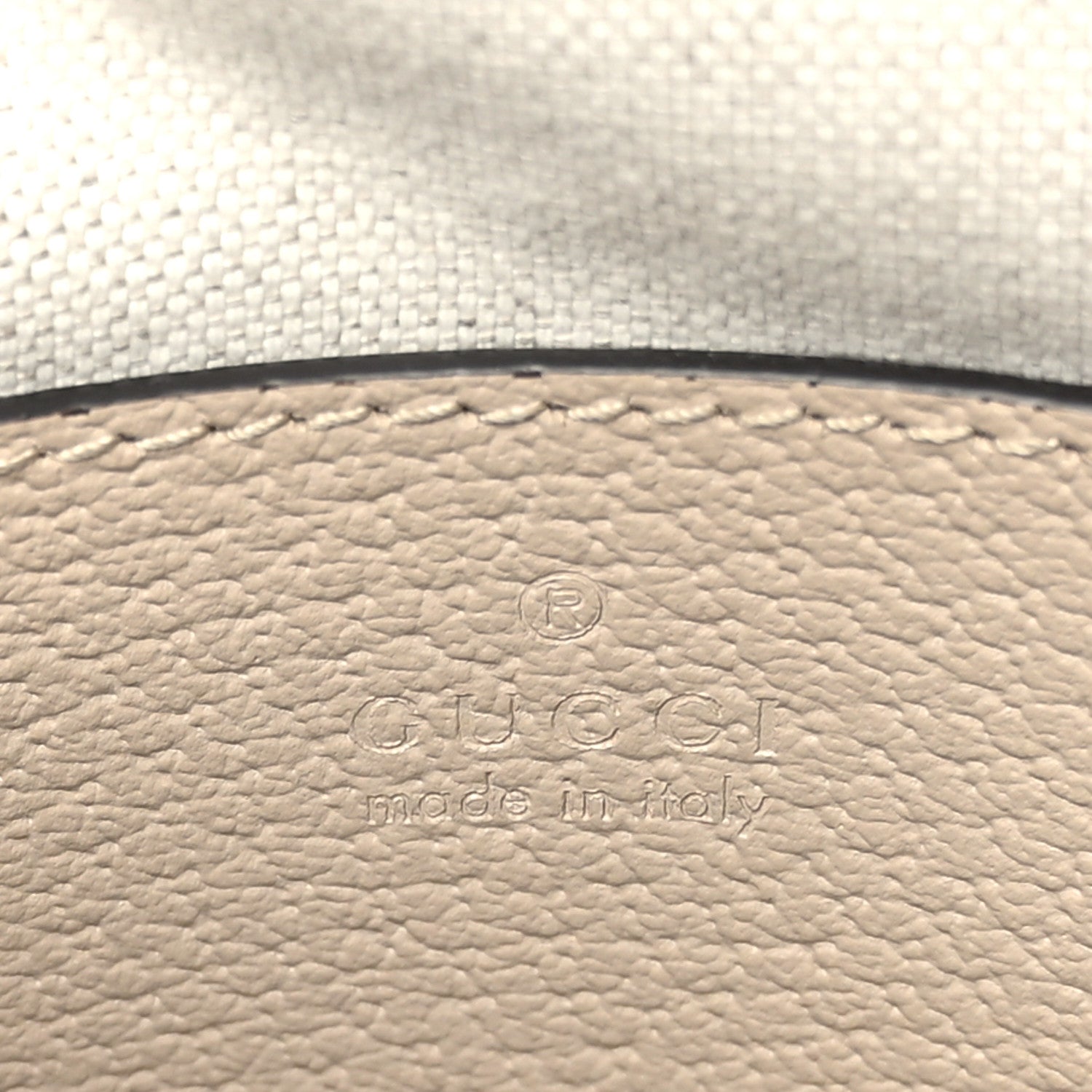 Gucci GG Supreme Monogram Textured Dollar Calfskin Web Small Ophidia Dome Shoulder Beige Mystic White Oatmeal 7 of 9