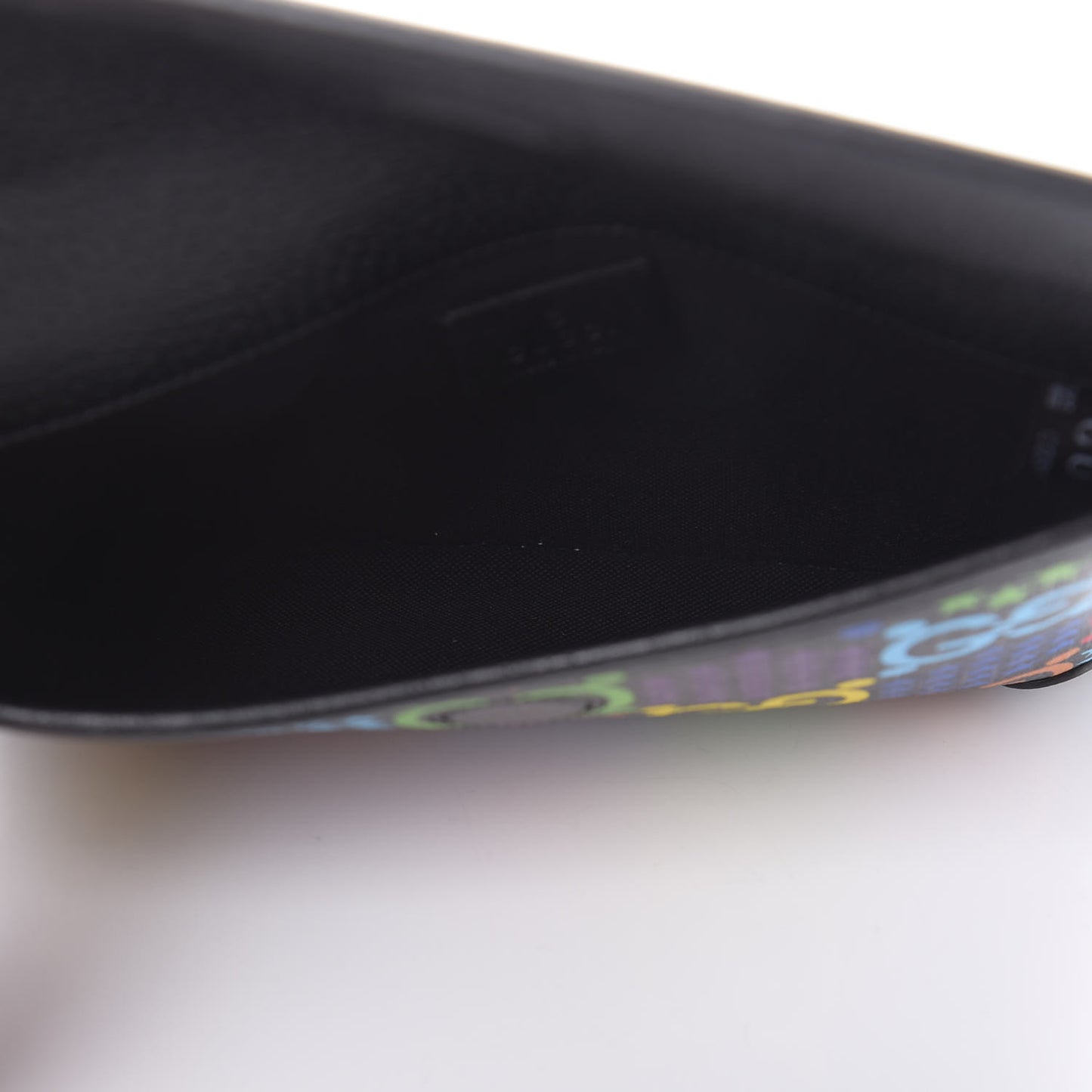 GG Supreme Monogram Psychedelic Slim Belt Bag Black
