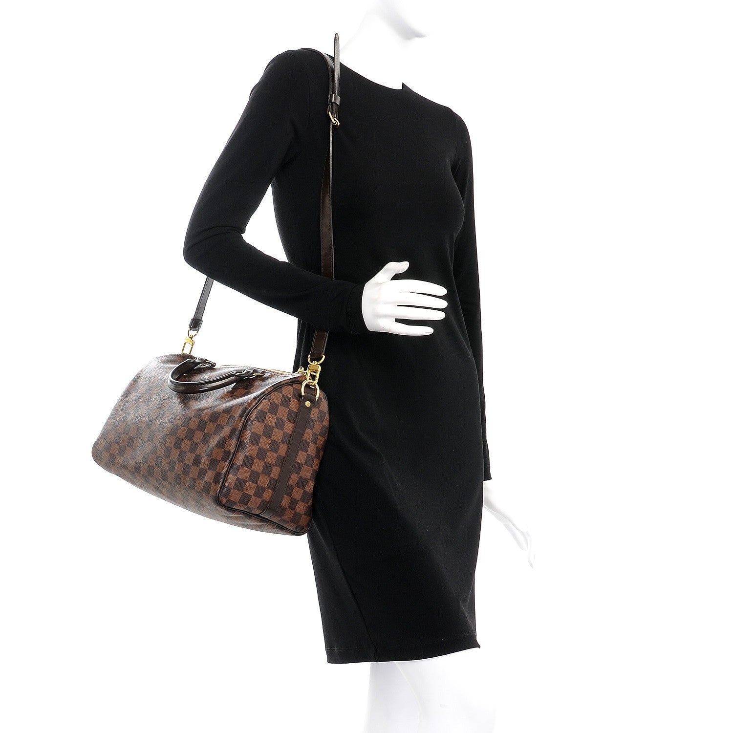 Louis Vuitton Damier Ebene Speedy Bandouliere 30 2 of 13