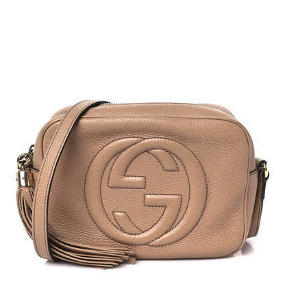 Gucci Pebbled Calfskin Small Soho Disco Bag Camelia 1 of 15