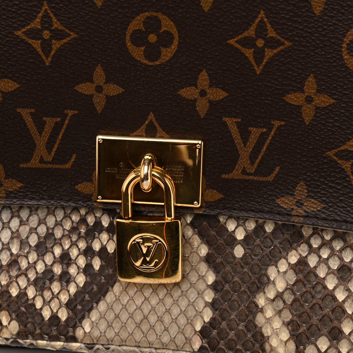 Louis Vuitton Snakeskin Monogram Marignan 13 of 14