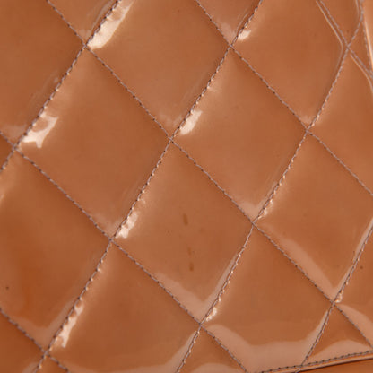 Chanel Patent Quilted Medallion Tote Orange 8 of 10
