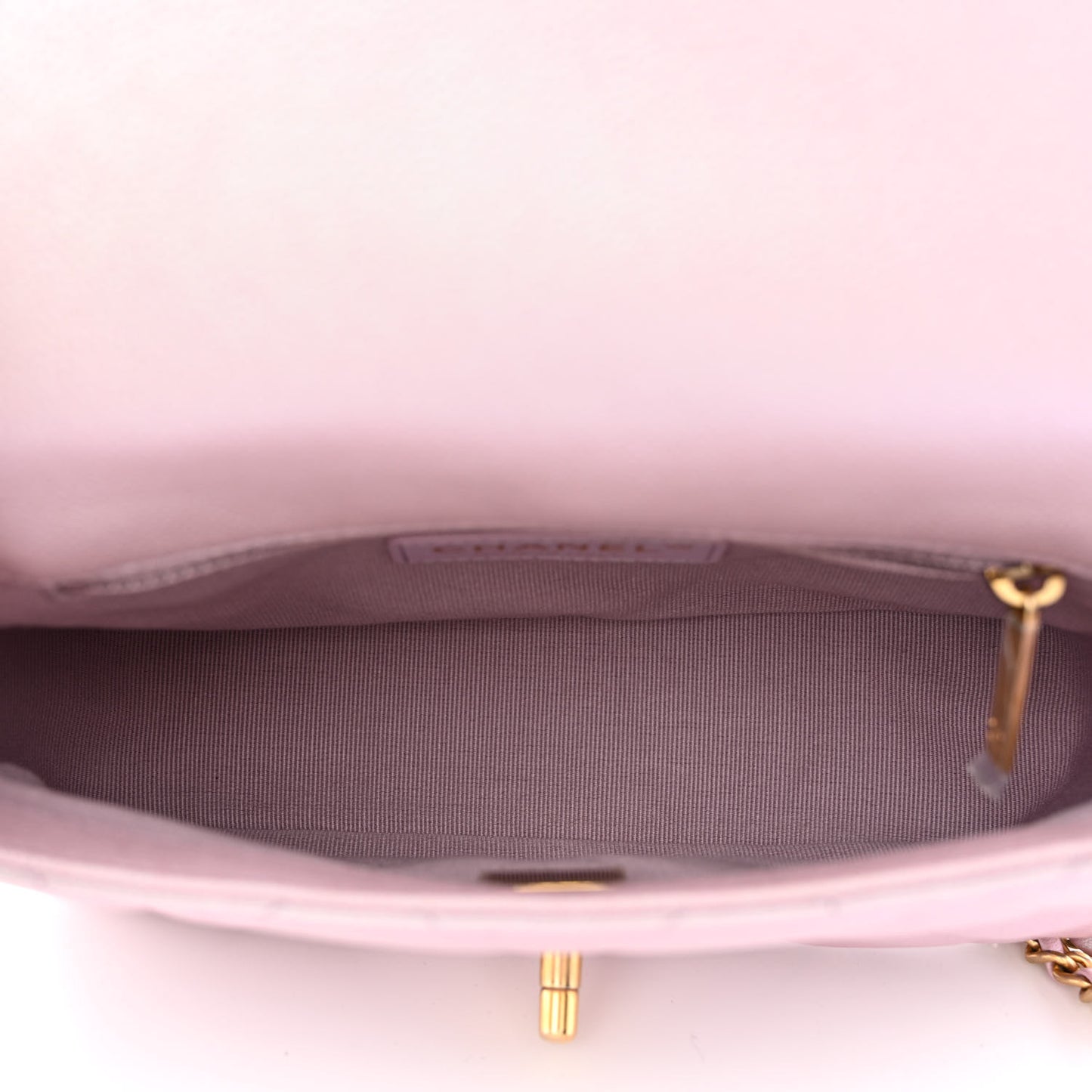 Iridescent Caviar Quilted Mini My Perfect Flap Pink