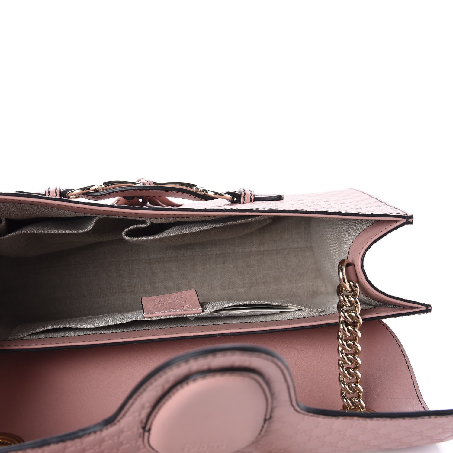 Gucci Microguccissima Medium Emily Chain Shoulder Bag Soft Pink 5 of 10