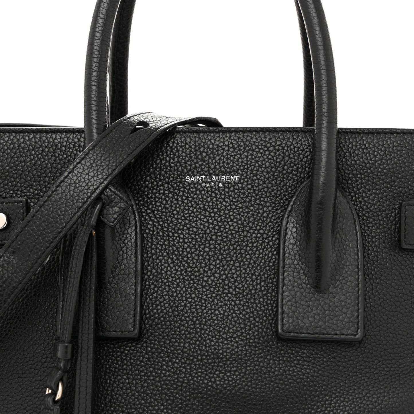 Grained Calfskin Small Supple Sac De Jour Black