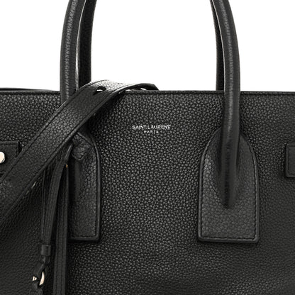 Saint Laurent Grained Calfskin Small Supple Sac De Jour Black 8 of 14
