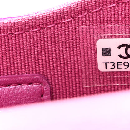 Chanel Patent Lambskin Quilted CC Hook Card Holder Pink 9 of 10