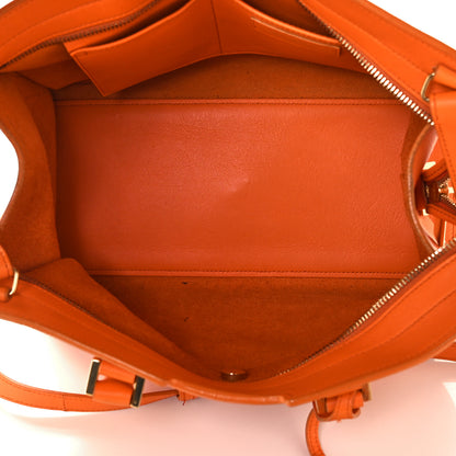 Saint Laurent Calfskin Small Classic Y Cabas Mandarine 9 of 12