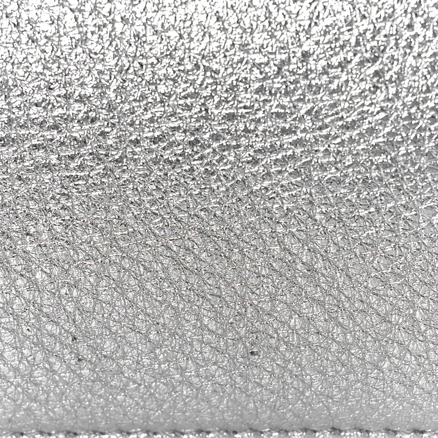 Metallic Lambskin Quilted Sade Puffer Envelope Clutch Argento